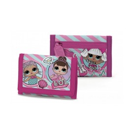 LOL Surprise Girls’ Wallet with Velcro and Coin Pocket - 13x9 cm