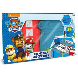 "Set Stampa e Timbri Paw Patrol per Bambini - Timbrini in Legno e Gomma Naturale, Inchiostro Lavabile