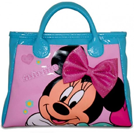 Borsa Passeggio Disney Minnie con Fiocco 3D per Bambina - Dimensioni 25x15x12 cm