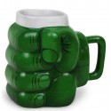 Tazza Tazzone Hulk Pugno 3D - Mug da 450ml con Manico Unico - Idea Regalo Perfetta!