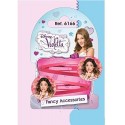 Pinzette Mollettine Clip Clap Violetta Disney - Blister da 2 pezzi - Accessori Moda per Bambina