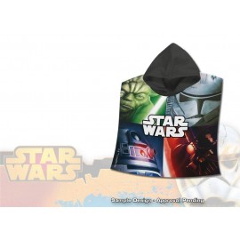 Poncho Mare Star Wars Marvel Supereroi - Accappatoio Asciugamano in Microcotone 110x55 cm 100% PL