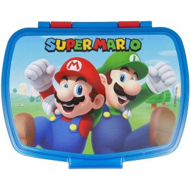 Portapranzo Contenitore Super Mario Bros - Porta Merenda 17x14x6 cm per Scuola e Tempo Libero