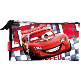 Astuccio Bustina Portacolori 3 Scomparti Cars Disney – Scuola Elementare, 22x12x10 cm