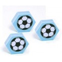 Set da 30 Gomme a Forma di Pallone da Calcio - Ideali per Regalini Fine Festa, Scuola e Compleanni - Diametro 4 cm