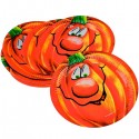 Set di 6 Piatti Piani Halloween a Tema Zucca, 18 cm - Perfetti per Feste e Dolcetti