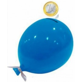 Salvadanaio Palloncino in Ceramica Azzurra - 17x13x12 cm, Perfetto per Risparmiare con Stile!