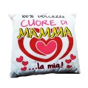 Cuscino Regalo: Cuore di Mamma - 100% Dolcezza e Affetto in un Cuscino Morbido"