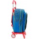 Zaino Trolley Disney Cars Scuola Elementare con Ruote - 30x40x16 cm - Doppio Scompartimento