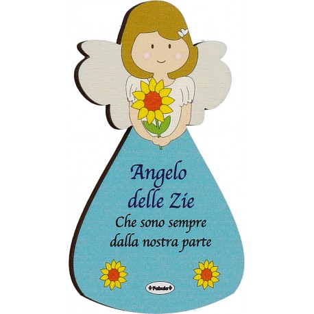 Angeli In Legno Da Appendere Con Sonaglino In Legno Naturale DELLA ZIA