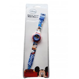 Orologio da Polso Digitale Mickey Mouse Disney per Bambini - Confezione Regalo Topolino, 22 cm, Materiale Plastica e Gomma