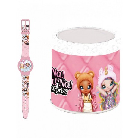 Orologio Analogico Disney Na Na Na Surprise con Scatola in Latta - Idea Regalo per Bambina