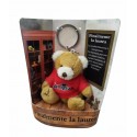 Portachiavi Orsetto Teddy Laurea - Peluche 10 cm con Box Regalo e Frase Dedica per Neo Dottoressa