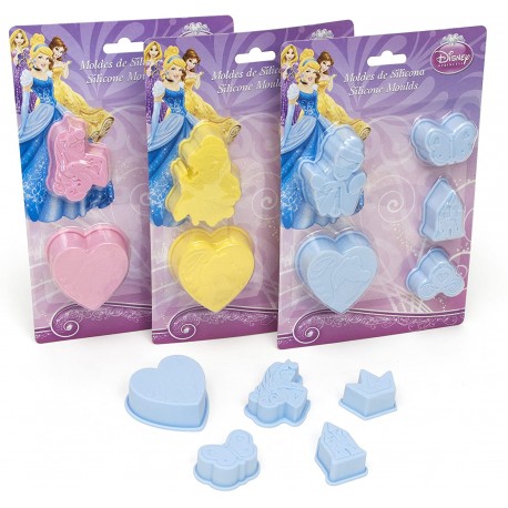  Stampo in Silicone Disney Principesse per Dolci e Muffin - Giallo