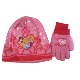 Set Cappellino e Guanti Principesse Disney Bambina (2-5 Anni) – Caldo e Morbido per l'Inverno