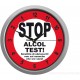 Orologio da Parete Umoristico con Frase "Stop Alcol Test" – Ø 24 cm, Design Divertente per Casa e Bar