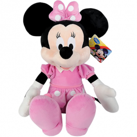 "Peluche Minnie Disney 20 cm con Fiocco Rosa a Pois – Il Regalo Perfetto per Bambina"