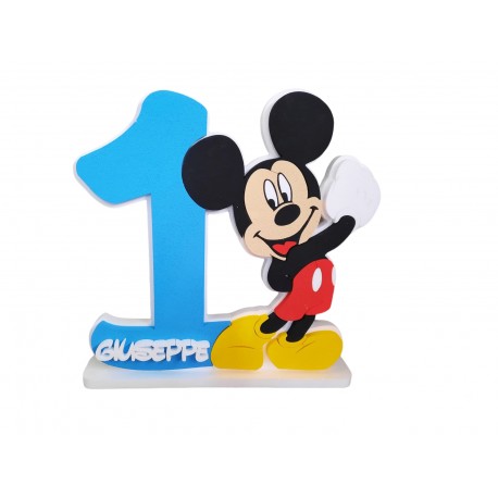 Sagoma in Polistirolo Mickey Mouse - Topolino Disney Personalizzata per Compleanni, Feste e Party - Dimensioni 70 cm"