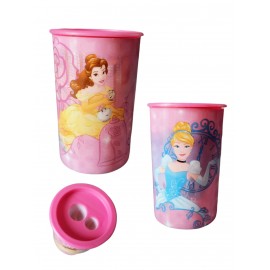 Temperamatite Ovale con 2 Fori in Plastica - Disney Principesse - 7 cm