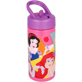 Borraccia con Beccuccio Ripiegabile Principesse Disney - 410 ml per Scuola e Tempo Libero