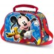 Cestino Tracolla Scuola Porta Merenda Disney Mickey 3D - Topolino Pratico e Divertente per Bambini 