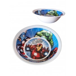 Piatto in Plastica Fondo Scodella Avengers Marvel 19 cm per Bambini, Ideale per Scuola e Tempo Libero