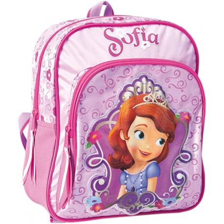 Zaino Scuola Asilo Principessa Sofia Disney Multiscomparto con Tasca - 28 cm