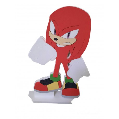 Sagoma Personalizzata in Polistirolo di Sonic e Knuckles - Decorazione per Compleanno e Feste a Tema Disney - 70 cm