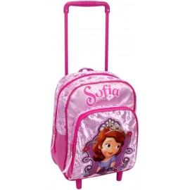 Zaino Asilo con Trolley Principessa Sofia Disney - Manico Allungabile e Ruote - 30 cm